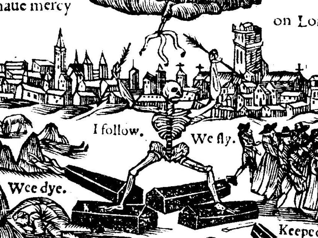 peste di londra ("Lord, have mercy on London", 1665, xilografia)