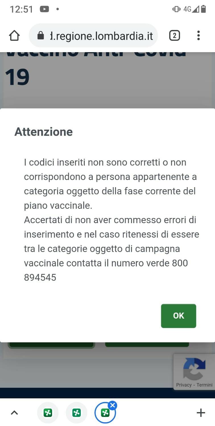 screen prenotazione vaccino