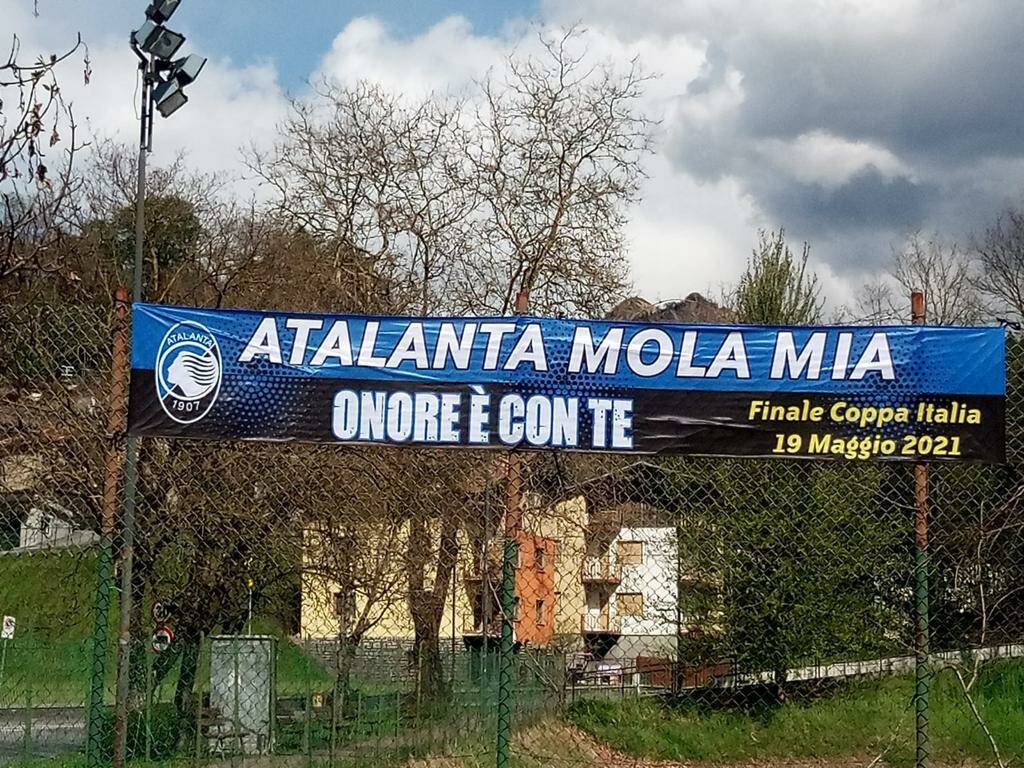 Atalanta, striscioni sui Comuni della bergamasca