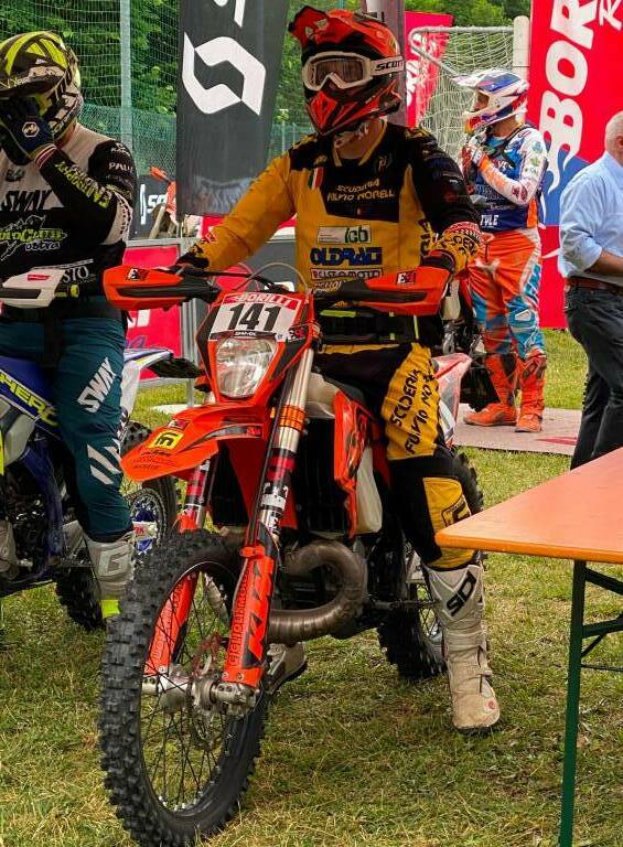 Davide Marangoni, 2° classe Veteran 2 Tempi su KTM 300 cc 2T, al Campionato Italiano Enduro Major a Farini (PC)