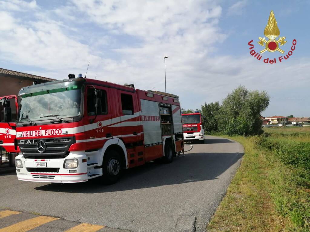 Incendio a Palosco