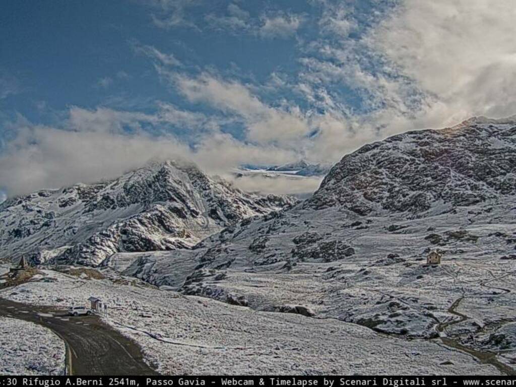 neve al passo Gavia