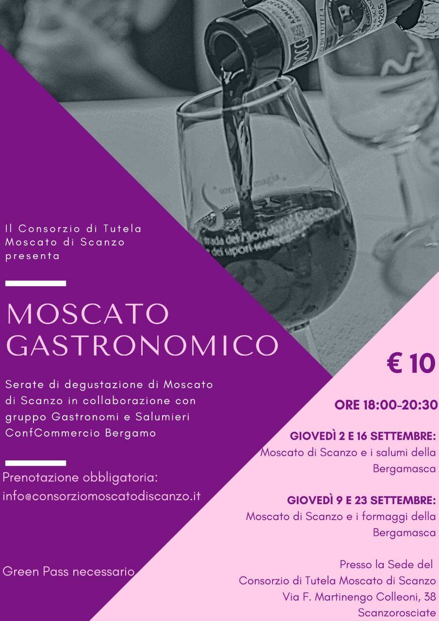 Settembre del Moscato di Scanzo, gli eventi della terza settimana