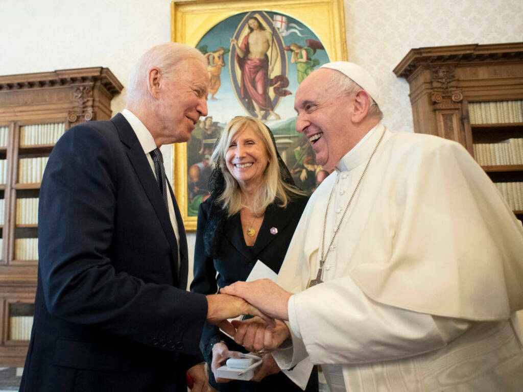 papa Francesco e Biden Getty Images