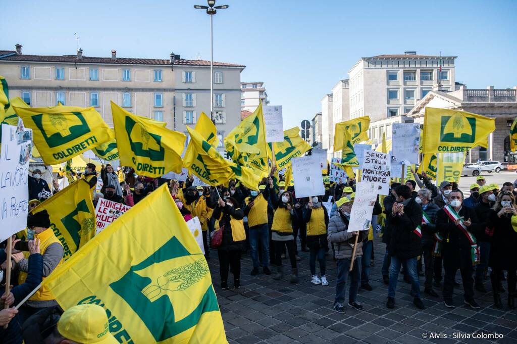 Agricoltori e allevatori in piazza