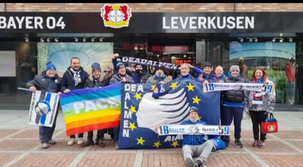 I tifosi dell'Atalanta in trasferta a Leverkusen