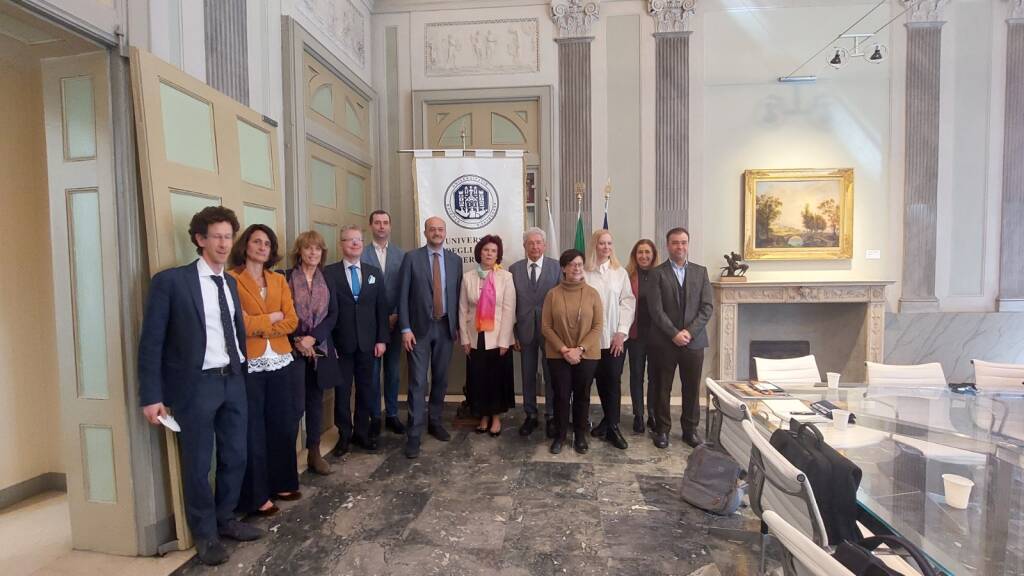 Bergamo, delegazione lettone in visita all'università