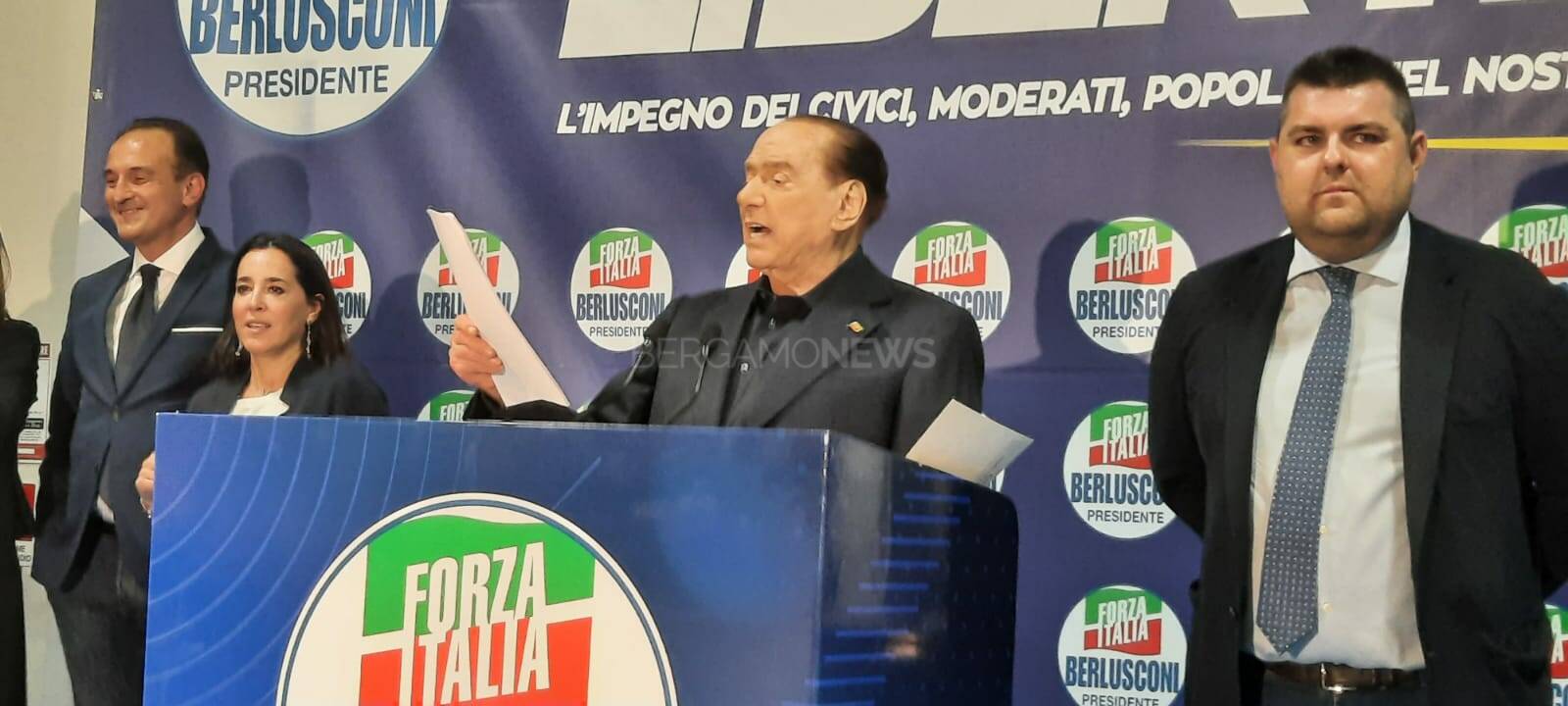 Berlusconi a Treviglio per la convention di Forza Italia