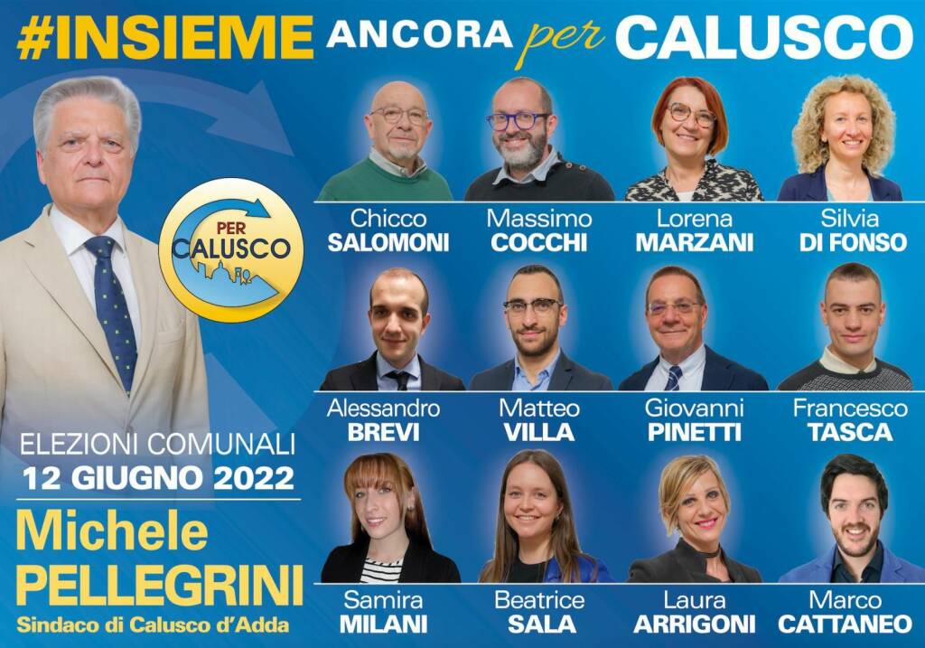 candidati per calusco elezioni 2022