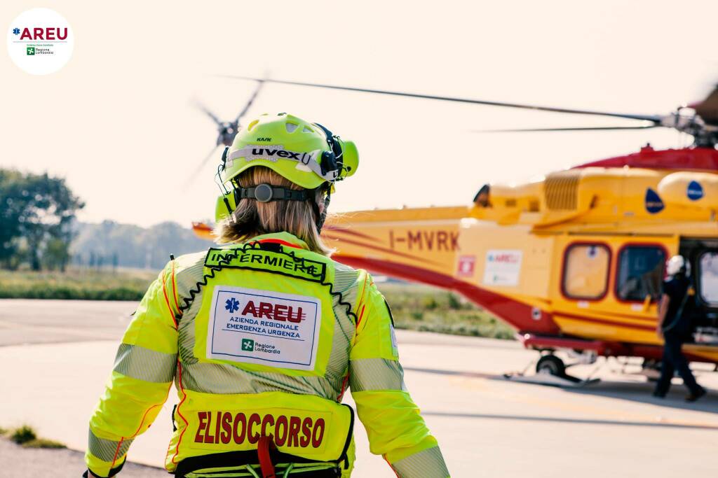 Villongo, uomo di 74 anni cade dalla bici: trasportato con l’elisoccorso, è grave