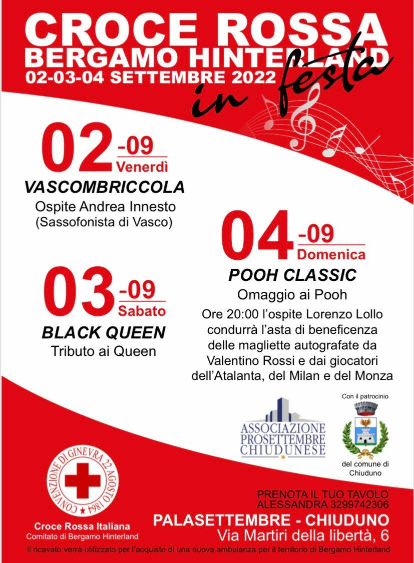 festa della Croce Rossa Bergamo Hinterland