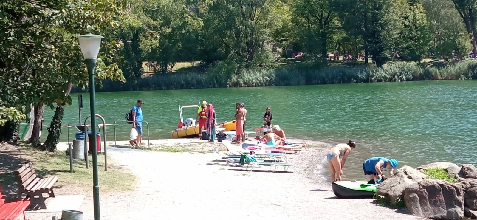 I soccorsi a Spinone al Lago