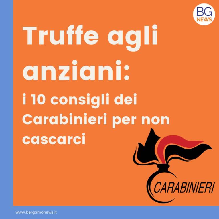 Truffe agli anziani: i 10 consigli dei carabinieri