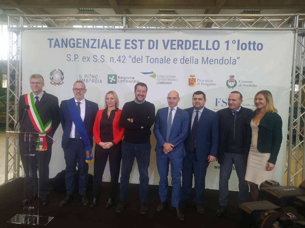 L'inaugurazione della tangenziale di Verdello