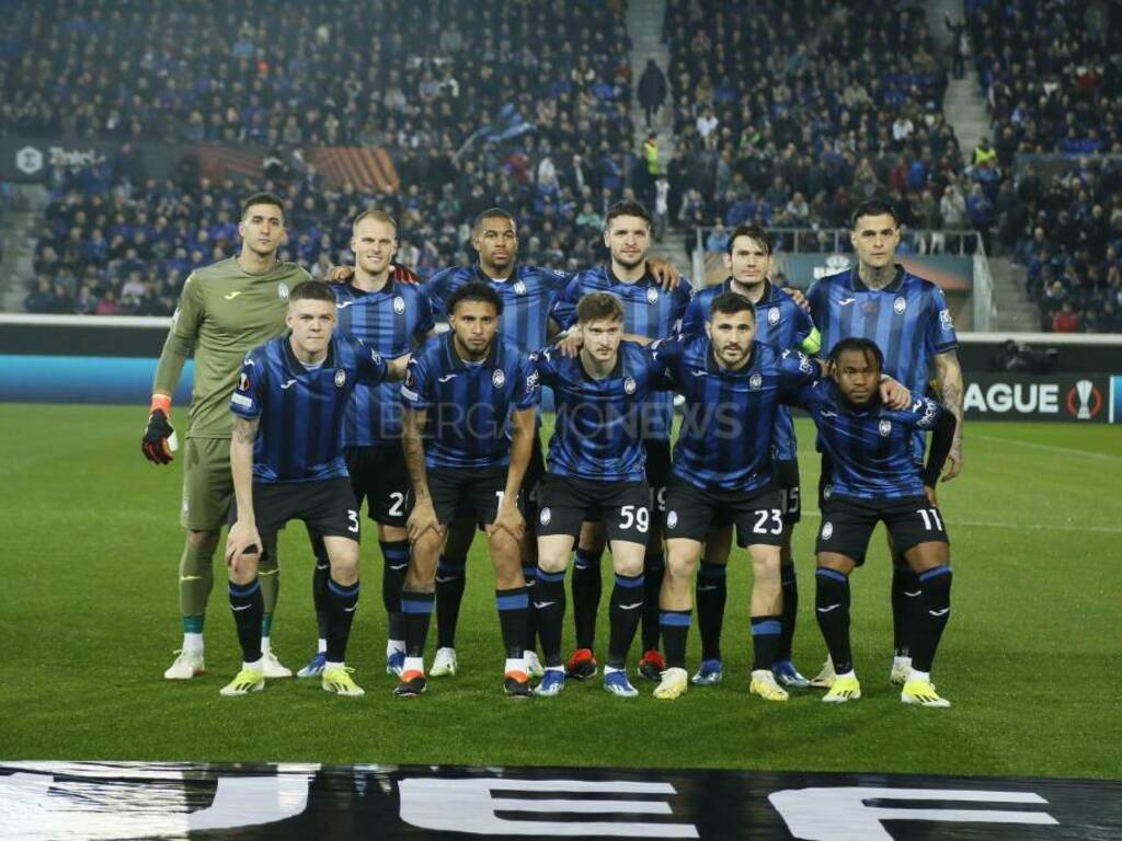 Atalanta-Sporting foto squadra