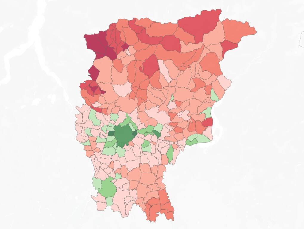 Dove vivono i bergamaschi più ricchi? Il primato di Gorle e le differenze in città: la mappa Comune per Comune