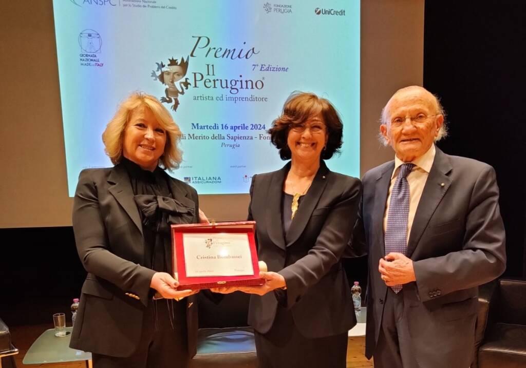 Brembo, Cristina Bombassei riceve il premio “Perugino”