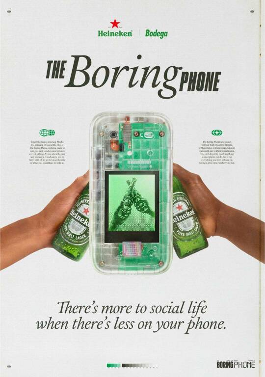 Heineken e Bodega lanciano in anteprima la nuova campagna The Boring Phone